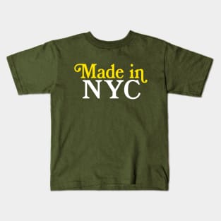 MADE IN NYC - New York City Typography Pride Kids T-Shirt